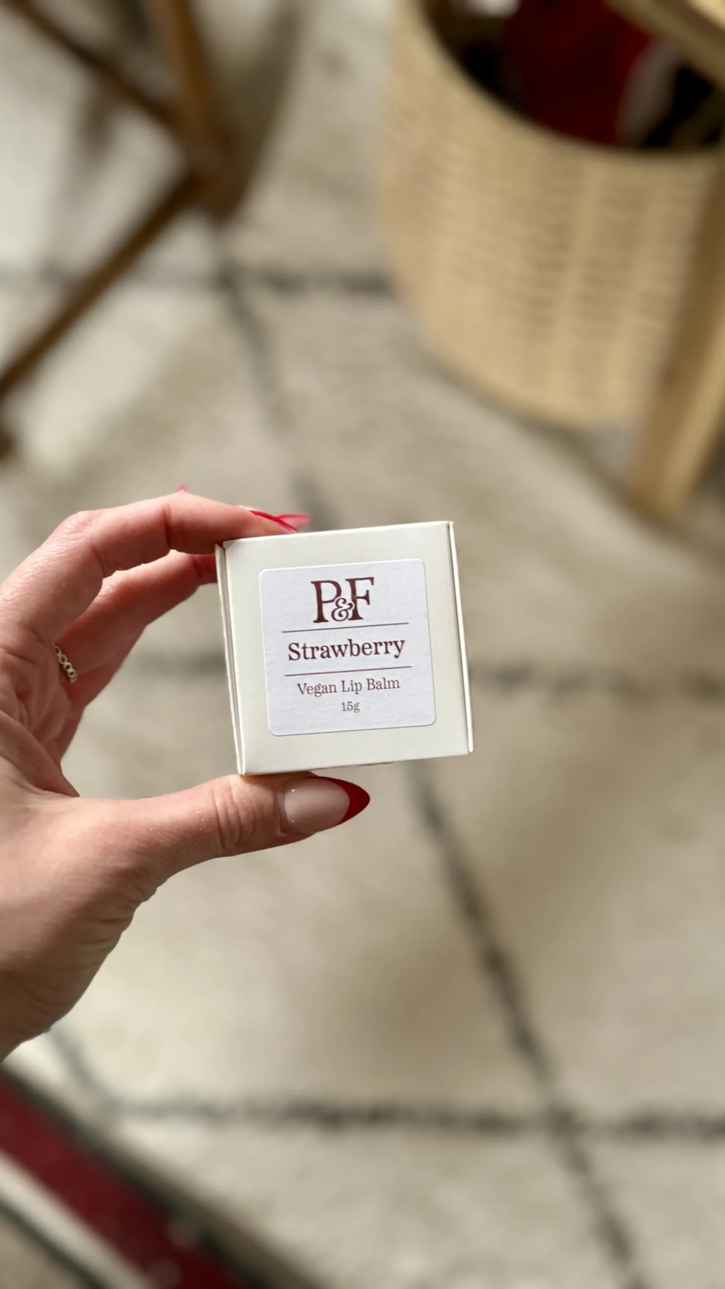 image of Strawberry lip balm